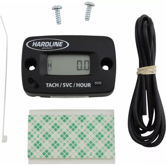 HARDLINE Resettable Hour Meter/Tachometer with Log Book HR-8067-2