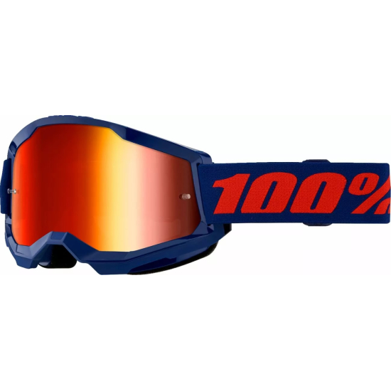 100% Strata 2 Goggle NAVY MR RD 50028-00021