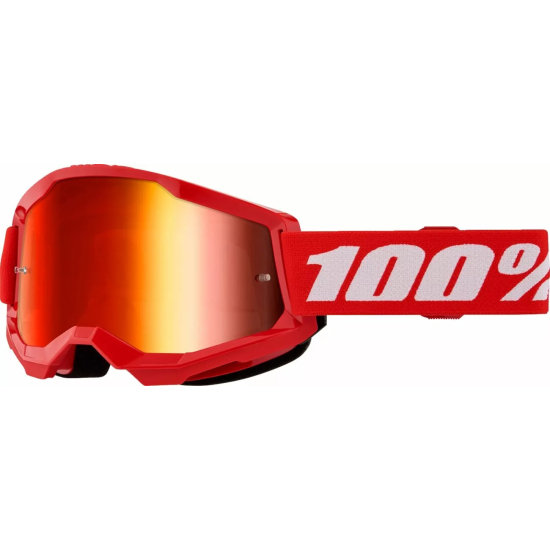 100% Strata 2 Goggle RED MR RD 50028-00018