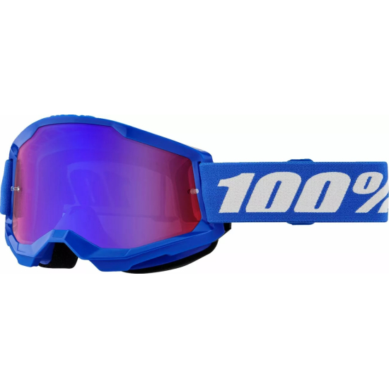 100% Strata 2 Goggle BLUE MR RD/BL 50028-00014