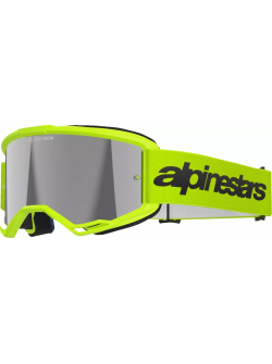 ALPINESTARS GOGGLES Vision 3 Wordmark Goggle YLW FLUO MIRROR-SIL 5103225-5299