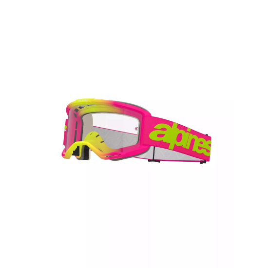 ALPINESTARS GOGGLES Vision 5 Wordmark Goggle PINK/YLW CLEAR 5103125-3121