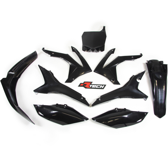 RTECH Honda CRF 250 14-17 450 13-16 Black Plastics Kit R-KITCRF-NR0-517