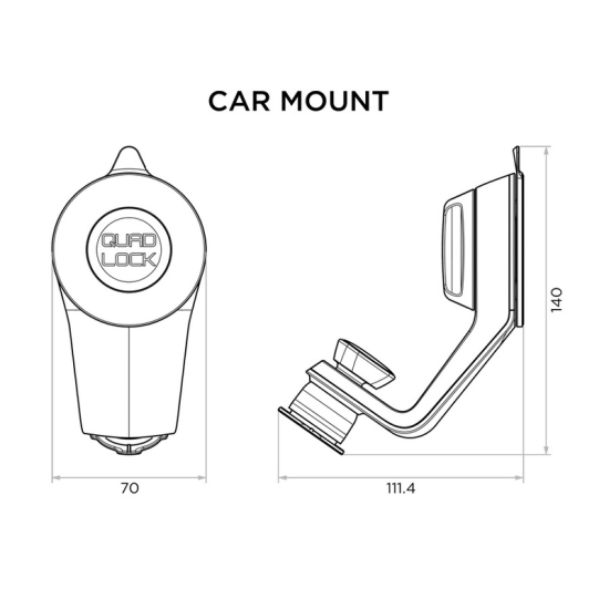 QUAD LOCK Windscreen/Dash Car Mount QLM-CAR-5 #1