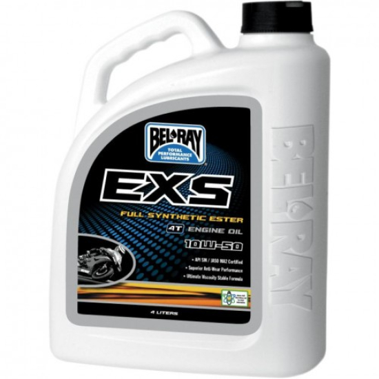 BEL-RAY EXS SZINTETIKUS ÉSZTER 4-ÜTEMŰ MOTOROLAJ 10W-50 4 LITER 99160-B4LW