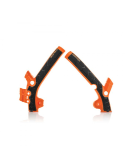 ACERBIS X-GRIP Vázvédő KTM + HVA SX 85 18/19 (NARANCSSÁRGA * FEHÉR) AC 0022893