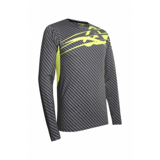 ACERBIS MX CARBON-TITAN JERSEY - SZÜRKE/FLO SÁRGA (S * M * L * XL * XXL) AC 0022912.290