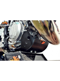 HDPE kartervédő 6mm FEKETE KTM 125SX 2016 - 2019 AX1363