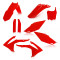 ACERBIS Teljes Műanyag Készletek Honda CRF250 14-17 + CRF450 13-16 (Fekete * Piros * Standard * Fehér) AC 0016900
