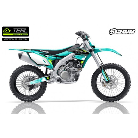 ACERBIS FULL KIT PLASTIC KAWASAKI KXF 450 2018 - TEAL GREEN  #1