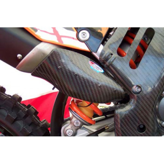 PRO-CARBON RACING KTM Kipufogódob Protector - SX-F 450 2007-10 .... EXC-F 450-530 2008-11