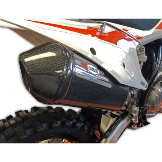 PRO-CARBON RACING Husqvarna Silencer Skinz - FE 250/350/450/501 2017-19 *** ÚJ ***