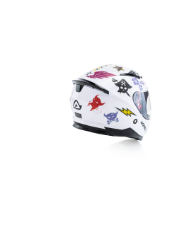 ACERBIS HELMET CARLINO FULL FACE KID - WHITE (50 * 52 * 54) AC 0023681.030