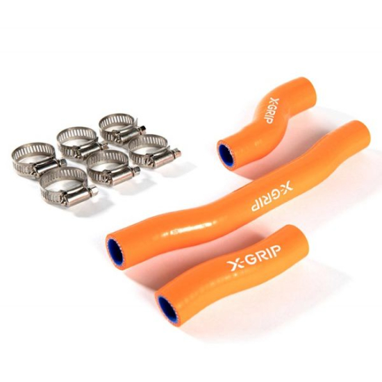 X-GRIP Szilikon hűtőcső KTM / HUSQVARNA (FEKETE, NARANCSSÁRGA, KÉK, PIROS) XG-222*