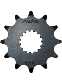 SUNSTAR SPROCKETS 357 ELSŐ CSERE LÁNCKERÉK 13 FOG 520-OS OSZTATÚ FEKETE ACÉL 35713