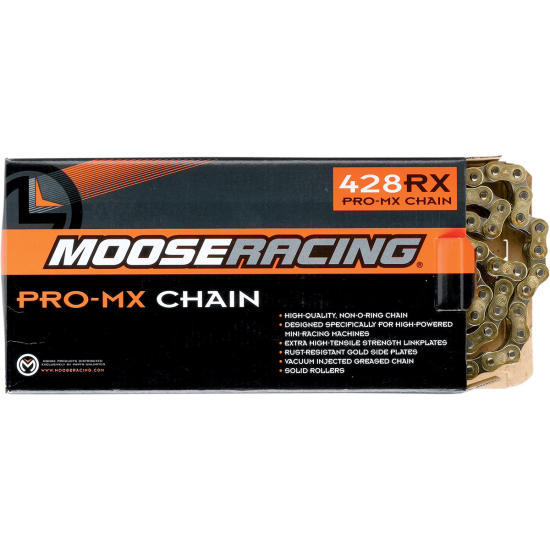 MOOSE RACING HARD-PARTS LÁNC 428-RXP / 130 SZEM / PRO-MX / ARANY M575-00-130