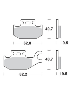 MOTO-MASTER BRAKE PAD ATV SINTER PRO RACING 094211