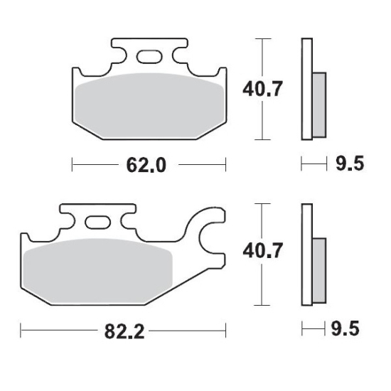 MOTO-MASTER BRAKE PAD ATV SINTER PRO RACING 094211