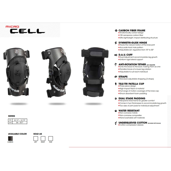 ASTERISK (Slim Series) Micro Cell Gyermek Térdgép - Pár AST- #6