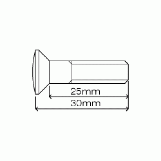 DRC hátsó lánckerék csavar szett (6db) - M8x25mm (D58-32-282 #2