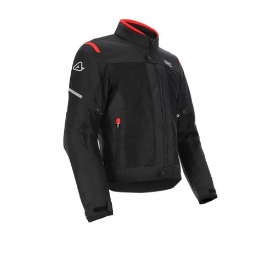 ACERBIS Kabát CE ON ROAD RUBY (FEKETE * FEKETE/FEHÉR * FEKETE/PIROS) (S-XXXL) AC 0024550