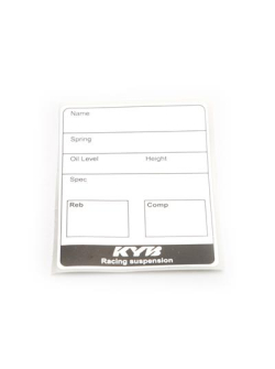 KYB TOOLS label suspension name, oil level, spring PRD 150350000110