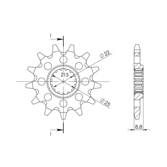 SUPERSPROX Racing Chain sprocket CST-1901:13.4 #1