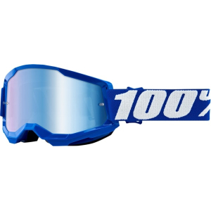 100% STRATA 2 - offroad szemvédő kék - tükrös (50028-00002)