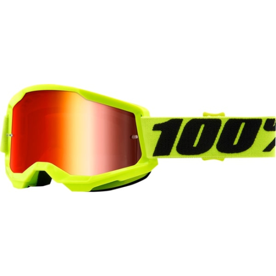 100% STRATA 2 - offroad szemvédő sárga - tükrös ( 50028-00003 )