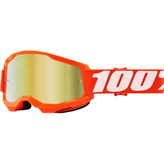 100% STRATA 2 - offroad szemvédő narancs - tükrös (50028-00005)