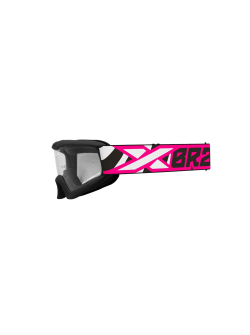 EKS XGROM CLEAR YOUTH GOGGLE FLO PINK ZEBRA 067-30315