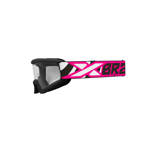 EKS XGROM CLEAR YOUTH GOGGLE FLO PINK ZEBRA 067-30315