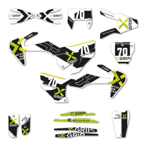 X-GRIP Graphic kit XG-Design #20 HUSQVARNA black/white XG-2221