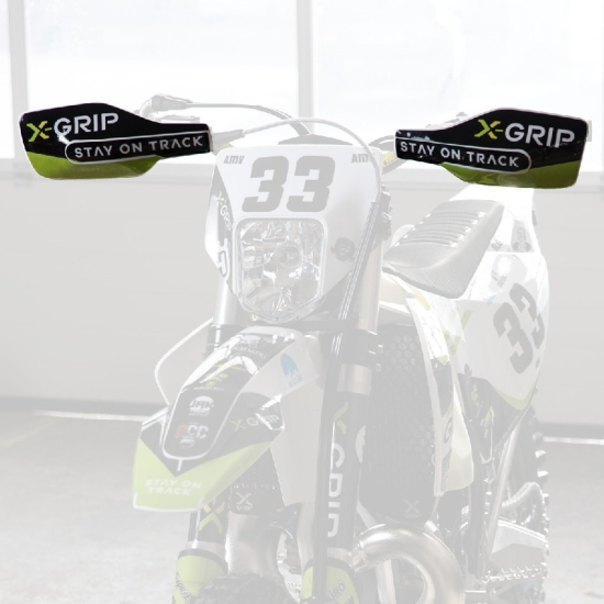 X-GRIP Kézvédő Matrica Szett Husqvarna 2017 - 2019 zöld/fekete XG-2170