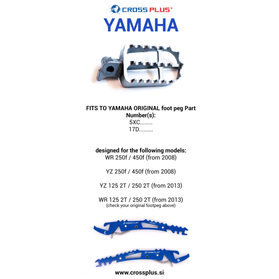 CROSSPLUS YAMAHA UTAS LÁBTARTÓ (TÖBB SZÍNBEN) #2