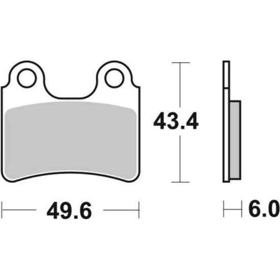 BRAKING Street/Scooter/Off-Road/ATV Félig-Fémes Fékbetétek - 1043286 831SM1 FR: 40000092