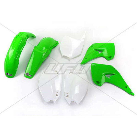 UFO Műanyag Készlet OEM Szín Zöld/Fehér Kawasaki KX125/250 KAKIT201@999