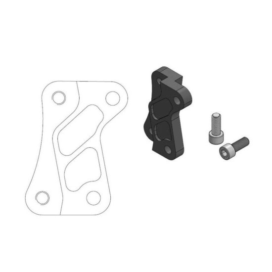 MOTO-MASTER Supermoto Street Rotor Adapter Bracket 211012 #1